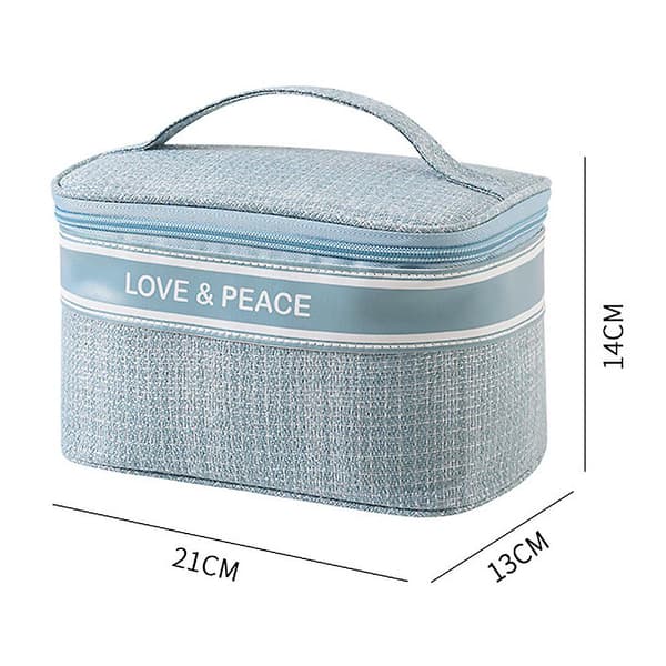 Makeup taske, rejsetaske til makeup, kosmetik tasker Sky blue