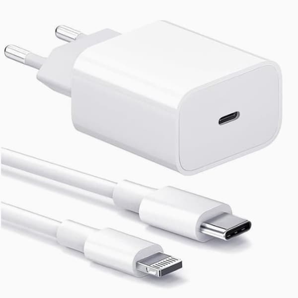 4-pak - Oplader til iPhone Adapter+Kabel 20W USB-C Hurtigoplader 4
