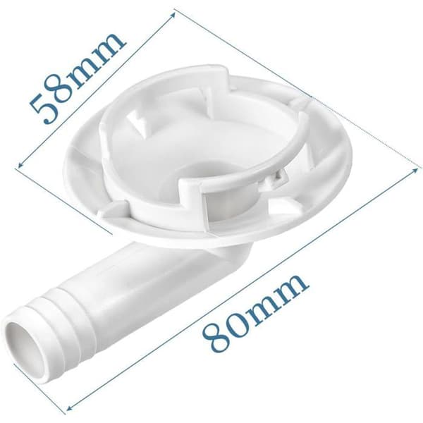 1,57\" Plastslangefitting x 1 Stykke Aircondition Afløbsslange Albuefitting Reservedele [Hvid]