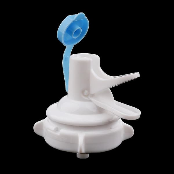 Drikkefonteneventil 55 mm bøttetappbryterbrakett Invert Spigot Presser Drikkebøttedispenser (hvit+blå) (5stk)