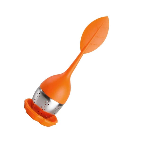 Løs te-infuser - Te-infuser i silikon med rustfritt stål-sil, kompatibel med tekanne, krus - Te-sil - Te-diffuser