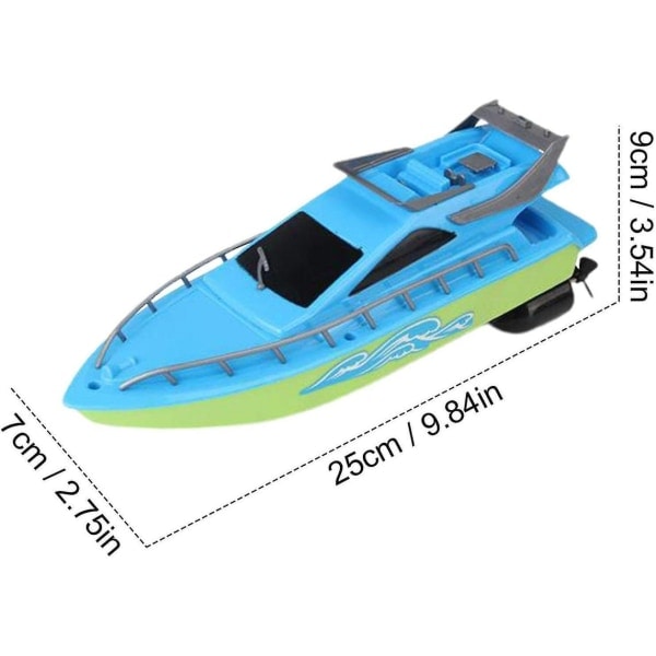 Fjernstyrt båt for barn og voksne, Rc-båter 2,4 GHz elektronisk fjernstyrt båt, rask Rc-racerbåt [DmS] Blue