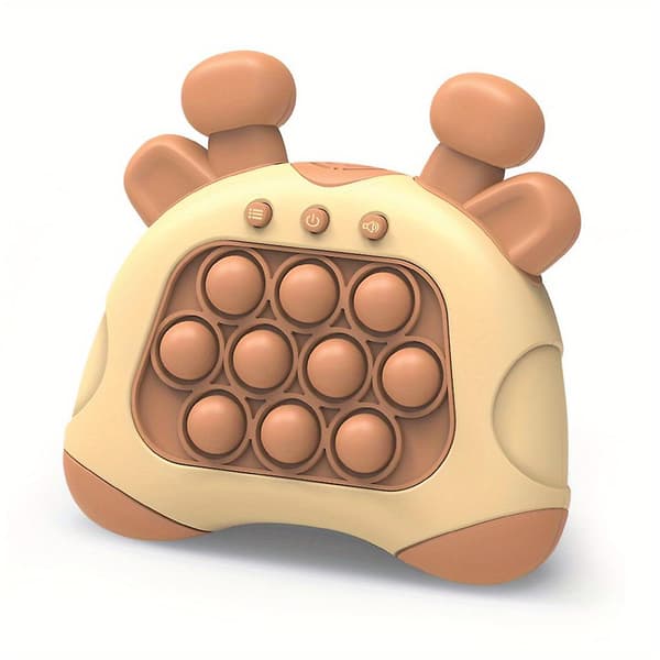 Snabb tryck bubblor spelkonsol Pop It pusselspel sensorisk ångestlindring Fidget leksaker födelsedagspresenter för barn Orange