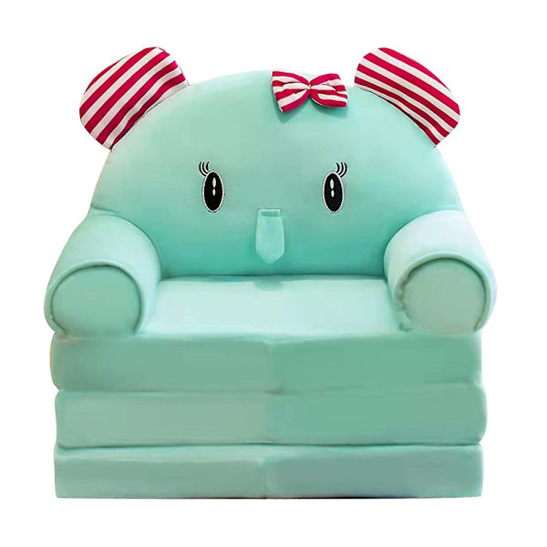 Foldbar Børne-Plush Sofa Ryglæn Stol 2 i 1 - Leveres Med Fyld, Overensstemmende Med Det Færdige Produkt På Billedet A
