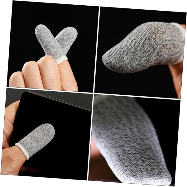 10st Game Finger Cot Sleeve Tillbehör Spelkontroller Finger Sleeve Finger Tumskydd Controller Finger Sleeve Set Snygga fingertillbehör