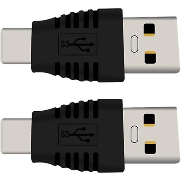 Typ-c hane till USB3.0 hane adapter USB C till USB A 5g 3a omvandlare, USB 3.1 Am till Cm stödjer datasynkronisering och laddning, lämplig för mobiltelefon