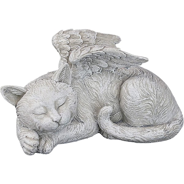 Katt Engel Kjæledyr Minnesmerke Gravstein Hyllest Statue Katt Statue