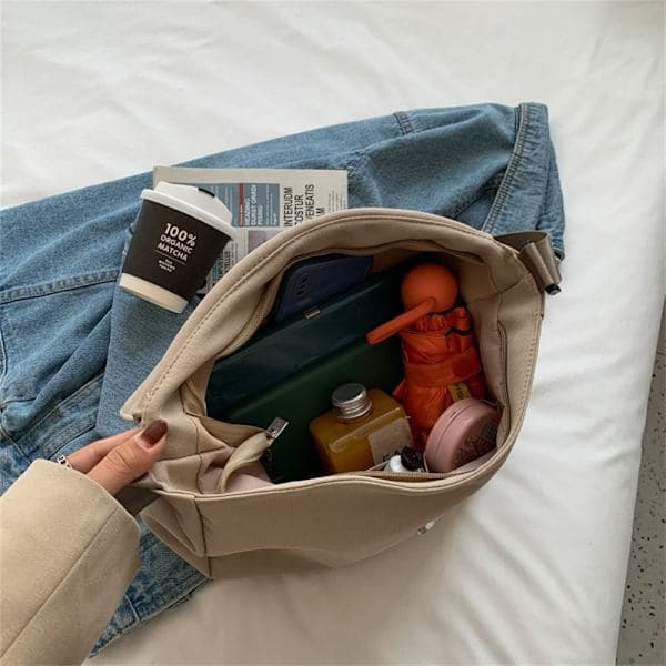 Skulderveske Messenger bag KHAKI khaki khaki