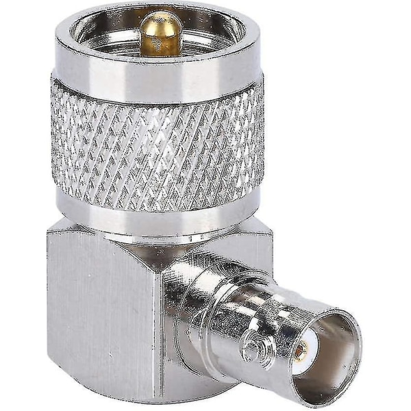 Radioadapter, Uhf Pl-259 Han til Bnc Hun Koaksial Rf Koaks Adapter, Velegnet til Antenne, Radio, Koaksialkabel(1stk) Ft