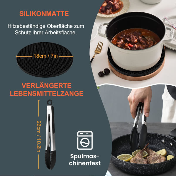 Airfryer varmluftsfritøsetilbehør passer kun til COSORI 5,5L, xxl 5,5