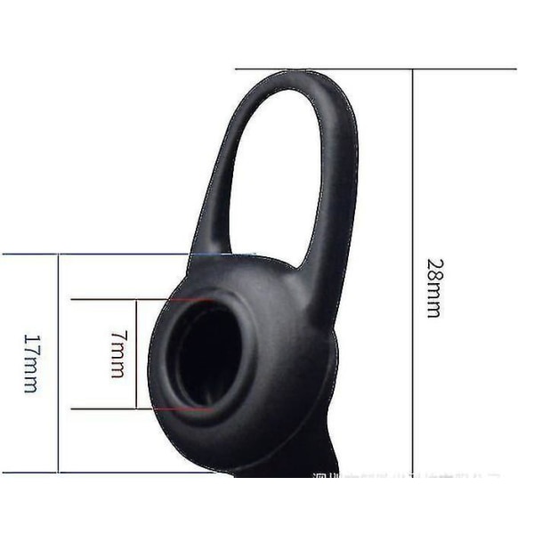 4 paria pehmeää silikonia in-ear Bluetooth-yhteensopivia suojuksia Kuulokkeiden pehmusteet (hy)