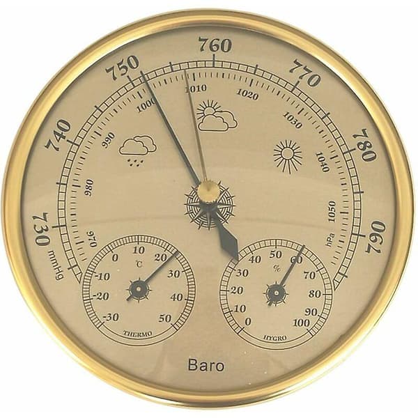 Instrument Barometer Termometer Hygrometer Tre I Ett (hy)