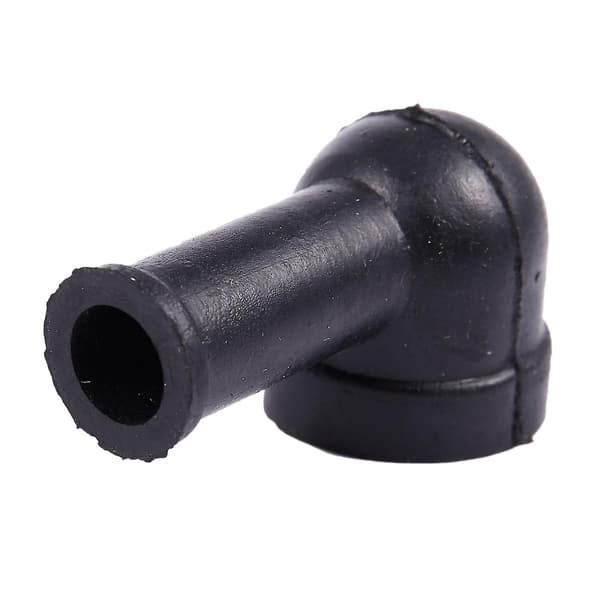 8 stk 15mm X 8mm sorte røykepipeformede PVC-batteriterminalisolerende deksler Hy