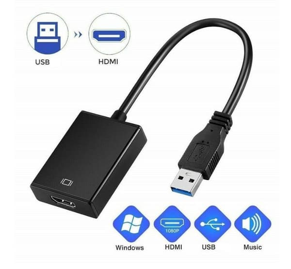 USB-HDMI-sovitin, USB 3.0/2.0 HDMI 1080p videokaapeli