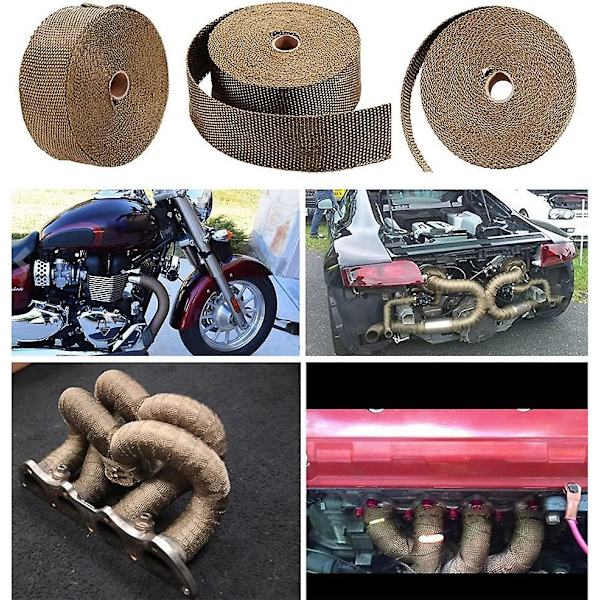 50mm Titanium Magma Keramisk Termisk Isoleringstape 10m + 8 stk. Fasteners