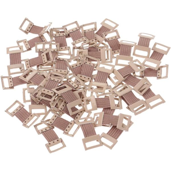 50 stk elastiske klipser, strekkbare metallspenner for ulike typer bandasjer