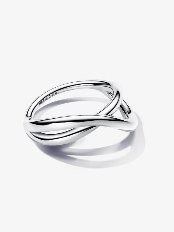 Pandora - Organiskt Formad Infinity Ring - Sterling silver Circumference: 52mm
