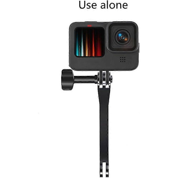 Forlængerarm i aluminium til Gopro Max Hero 8 Yi Sjcam Eken, sportskameraer, fotografering, forbindelsesbeslagadapter, kameratilbehør - Yvan