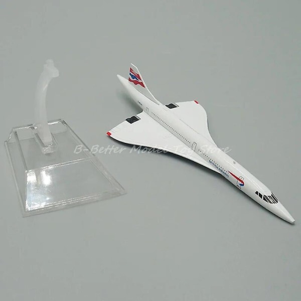 1:400 Diecast Metal Flymodell Concorde Air France / British Replica Samlerutgave france