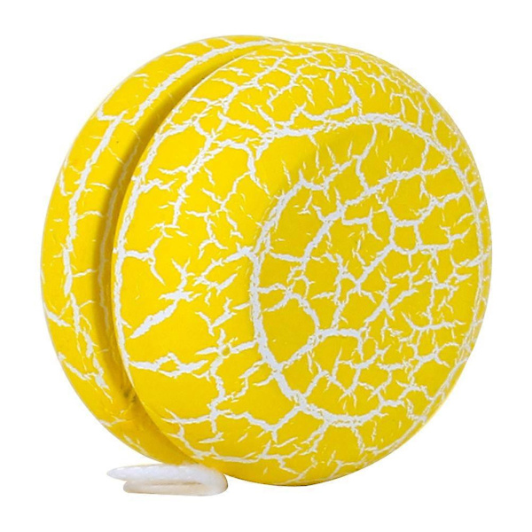 1 st Trä Crack Yoyo Leksak Härlig Yoyo Boll Leksaker för Barn Småbarn (Gul)