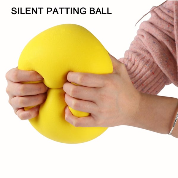 Mjuk inomhus tyst boll för barn, speciell elastisk polyuretanleksak för lek inomhus, icke-förstörande kul. Gul färg. 7,1 tum 145 g Green