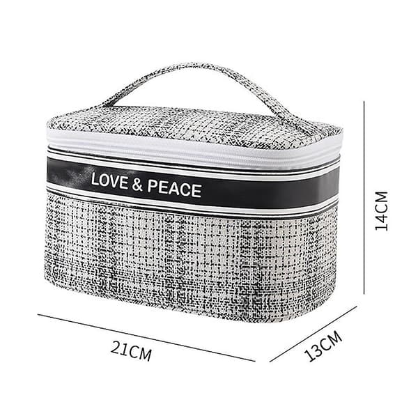Makeup taske, rejse makeup organizer kosmetik tasker White