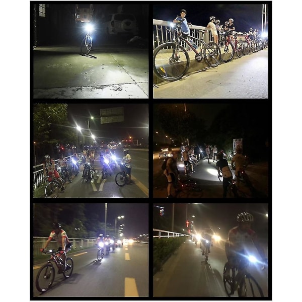Cykellygter, 6000 Lumen 5 Led Cykellygte, Vandtæt Mountainbike Forlygte Med 6400mah Genopladeligt Batteri, 3 Tilstande Forlygte plug  AU