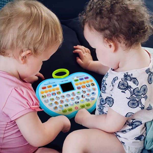 Multifunktionell inlärningsplatta för småbarn - Perfekt pedagogisk present Blue