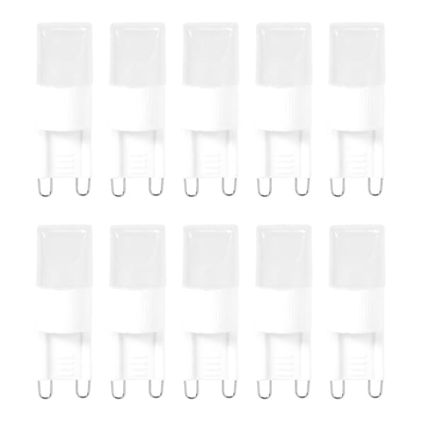 10x G9 1w LED-lampa med hög effekt, varmvit 3500 K
