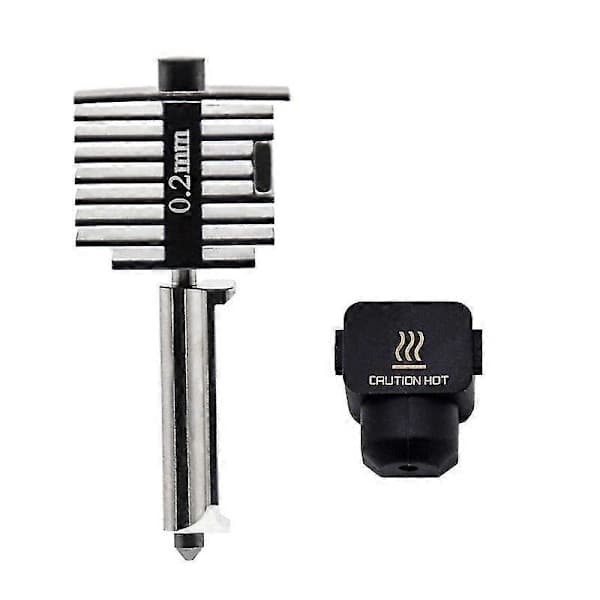 för Bambu Lab A1 Mini 0,4 mm munstycke Hotend Kit Härdat Stål 3D-skrivardel 0,2 mm 0.2mm