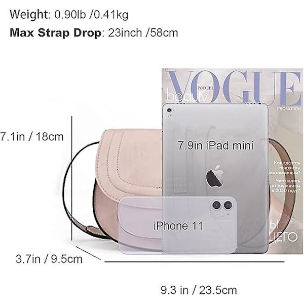 Naisten crossbody-laukku, pieni laukku ja olkalaukku, vintage-satulalaukut, vegaaninahka big pink