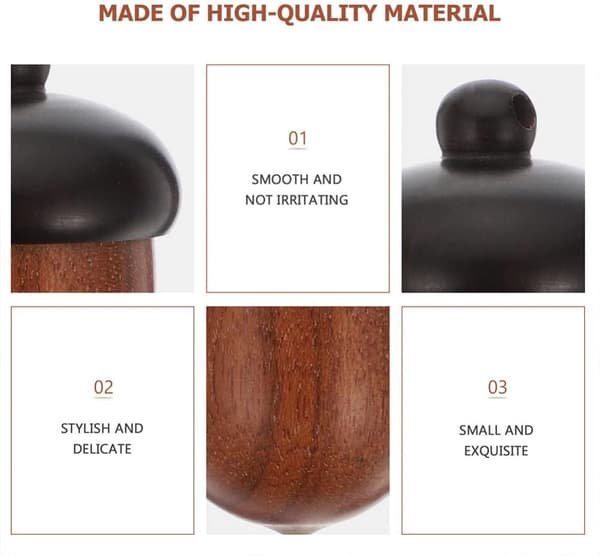 Mini Eikenøtt Tre Eikenøtt Anheng Halskjede Eikenøtt Ornament For Tilbehør Ebony rosewood