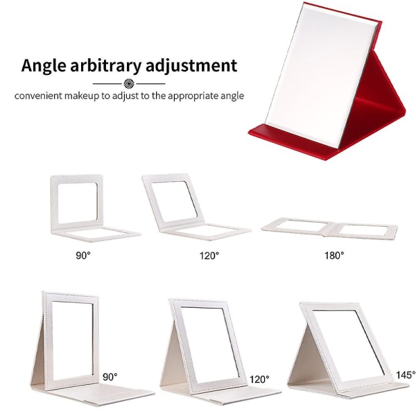 Fällbar resespegel, rektangulär, bärbar fickpegel, 17*12,2 cm, 2 st, röd red