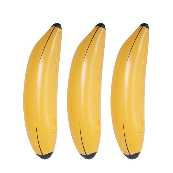 3 Pcs Inflatable Toy Pvc Banana Toy Inflatable Prop Inflatable Banana Toy Fruit Props