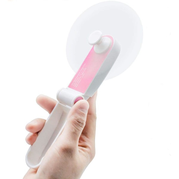 Handhållen fläkt, Mini Bärbar Fläkt, Uppladdningsbar USB-fläkt, Liten Batteridriven Skrivbordsfläkt, Tyst Fläkt för Hemmakontor, Utomhusresor