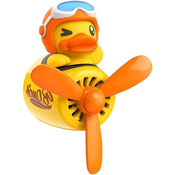 Bil Lufterfrisker, Pilot Bear Bil Diffuser med Roterende Propeller Vent Lufterfrisker Aromaterapi Ornamenter Bil Tilbehør YellowStyle