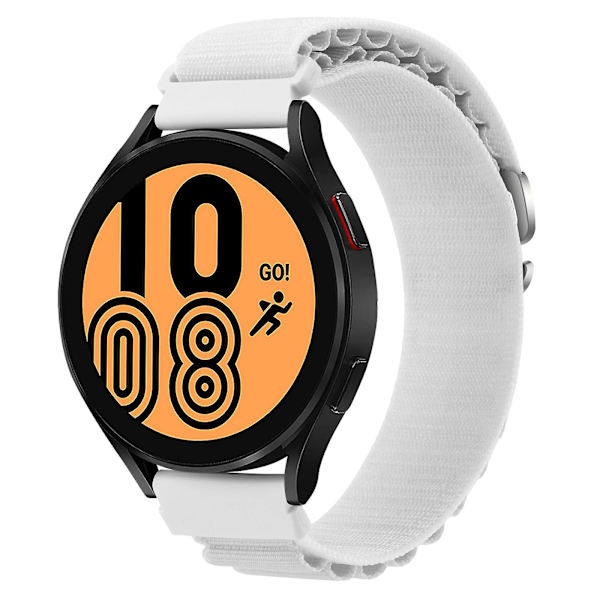 Udskiftningsarmbånd til Coros Pace 2 / Coros Apex 42mm, 20mm Universal Nylon Justerbar Urrem White