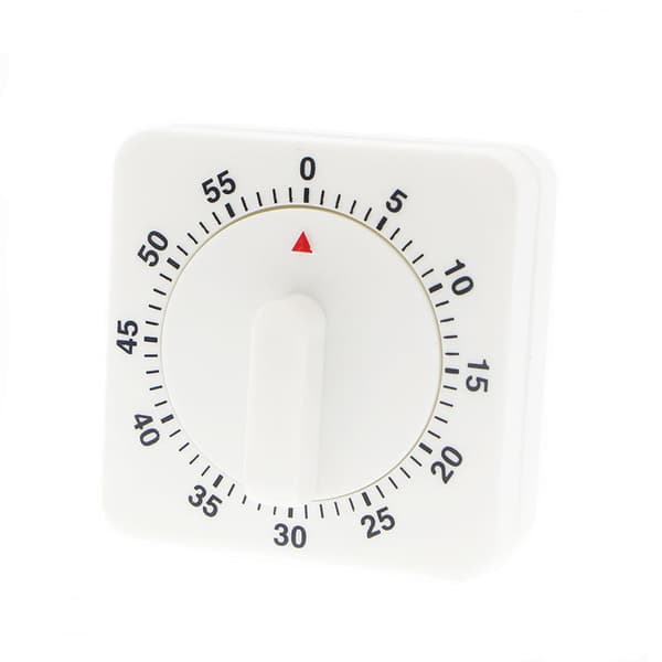 Analog kjøkkentimer, hvit
