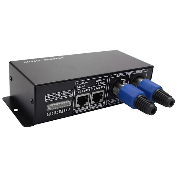 3ch Dc12-24v Rgbw Dmx 512 Dekoder Led Controller Rgb Led Dmx512 Dekoder, Dmx512-3ch