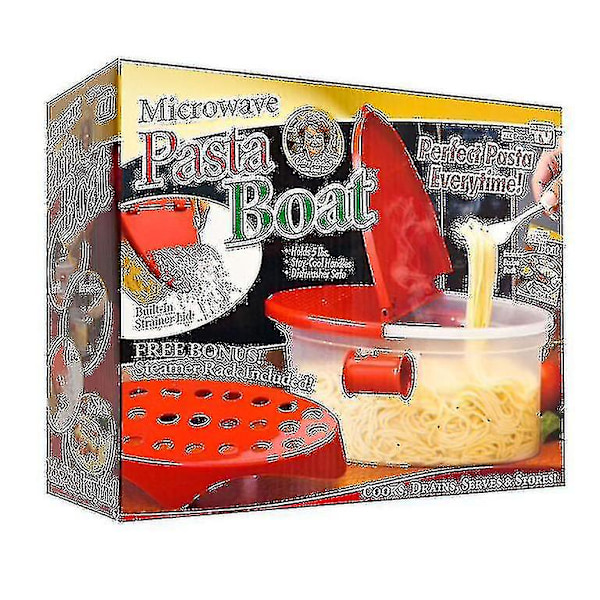 Mikrobølgeovn Nudelboks Mikrobølgeovn Pasta Båd Transparent Plast(hy)
