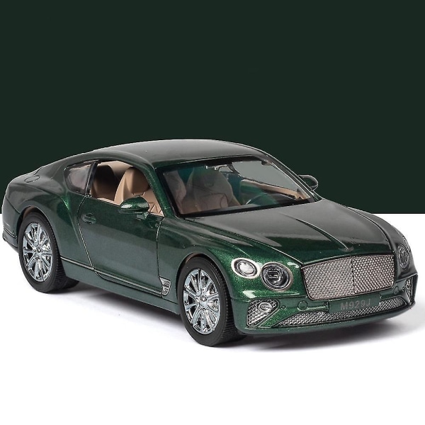 Bentley sportsvognsmodel med lys og oplukkelig dør, musikalsk simuleringskøretøj Green