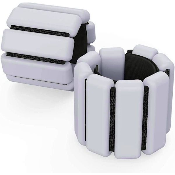2 st Justerbara handledsvikter Ankelvikter Set för Träning Promenader Jogging Yoga Aerobics Pilates Viktbärande Armband Fitness Armband grey
