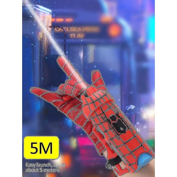 Spider-man hanske Web Shooter Hero Launcher håndleddsleke sett Spiderman armbeskyttere leker D