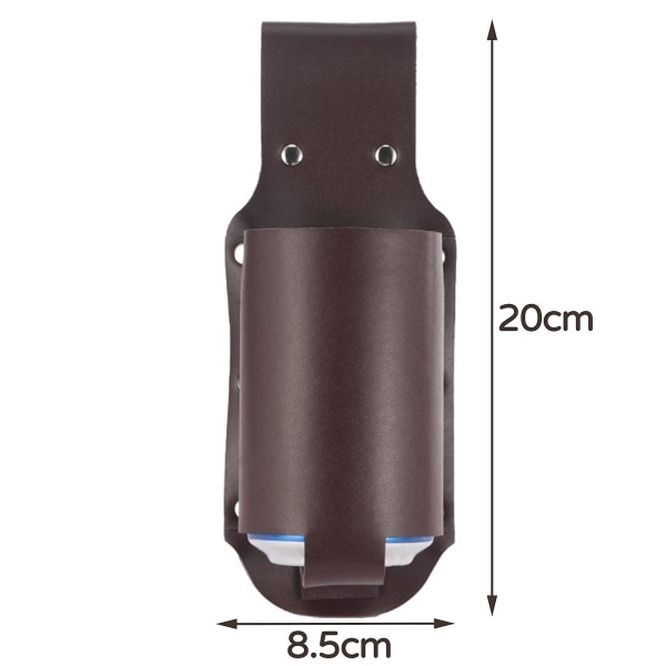 Lærholster for øl, klassisk ølholster ølholder, cowboy ølholster flaskeholster midjebelte for mann（Brun）