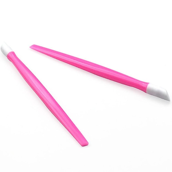Manicure Sticker Press Stick, multifunktionel plastik prægestift