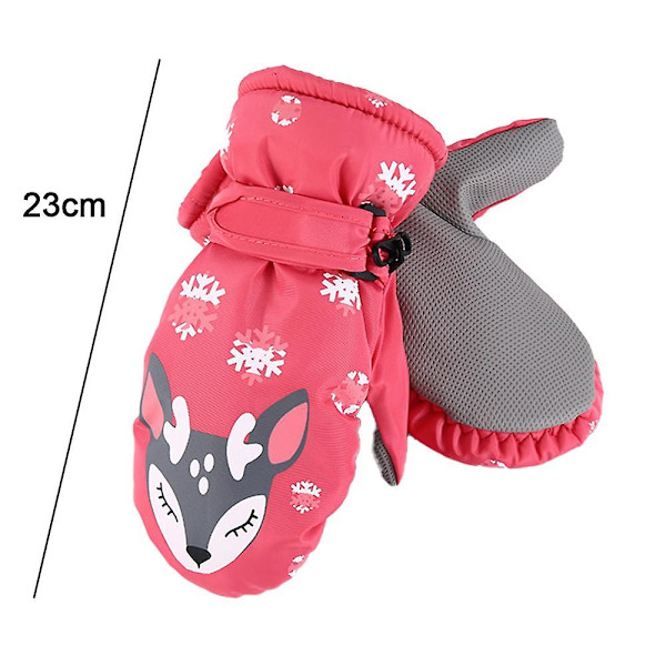 Barne vinter snøhansker baby boys vanntette skihansker jenter vindtette varme hansker Shape3