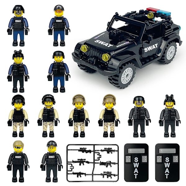 Off-road Jeeps Swat Militær Byggeklodser Legetøj