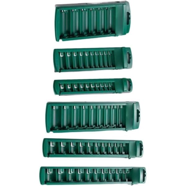 Effektiv opbevaringsreol designet til 1/4\", 1/2\", 3/8\" toppe, perfekt (12,7 mm lang)