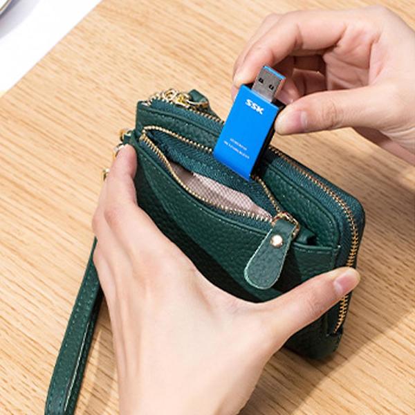 Äkta Läder Myntplånbok, Enkel Multifunktionell Handhållen Myntplånbok