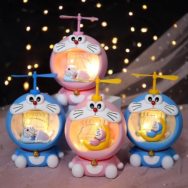 Tegneserie Ornament Doraemon Rundt Lys